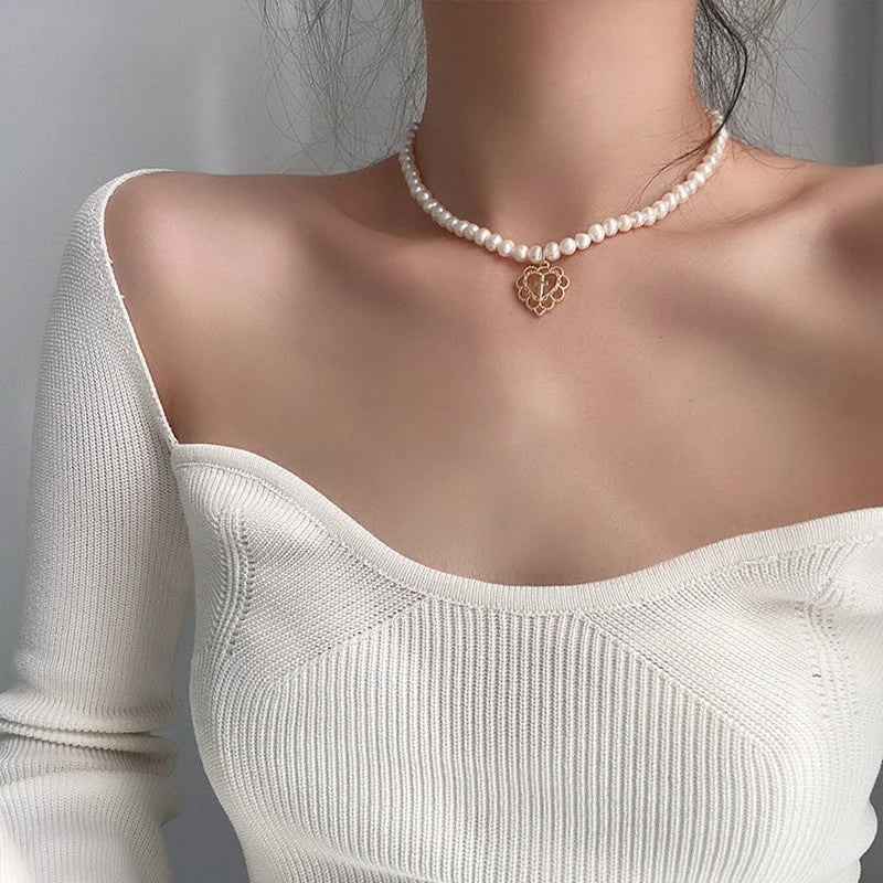 New Baroque Pearl Choker Necklace For Women Luxury Wedding Party Triple-layer Beaded Necklace