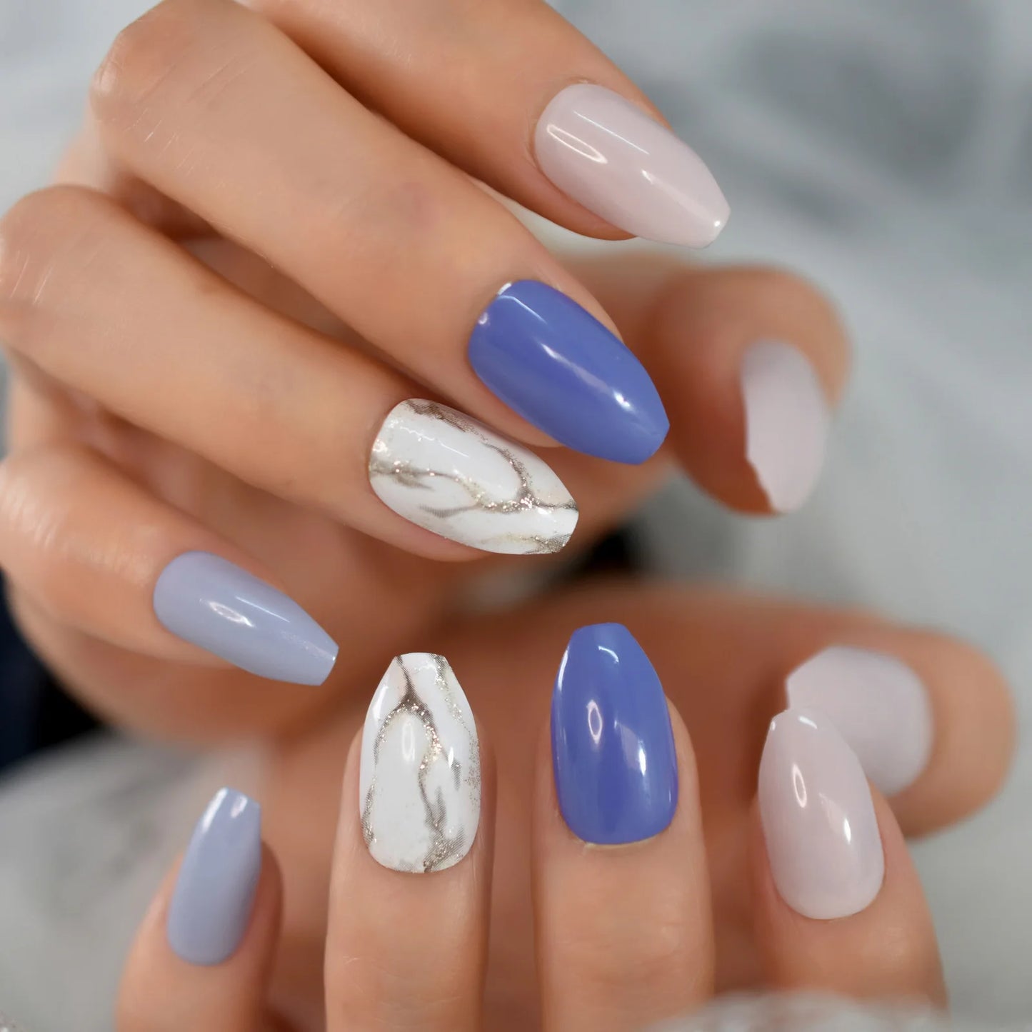 iMABC press on fake nails a great number of patterns hand art for women and girls come