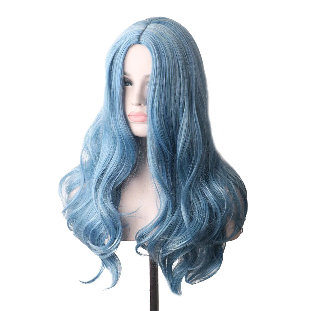 Wavy Womans Wigs Synthetic Hair Wigs For Women Cosplay Wig Long Colorful Wig Pink Purple Green Brown
