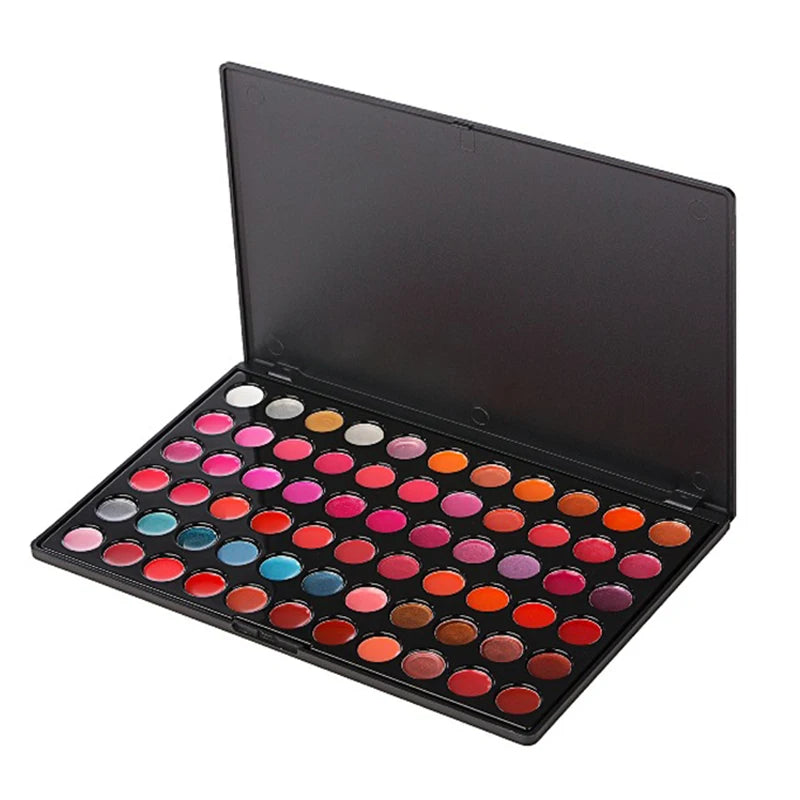 66 Colors Beauty Make Up Lipsticks Lip Gloss Moisturizer Shimmer Lipstick Palette Maquiagem Moisturizer