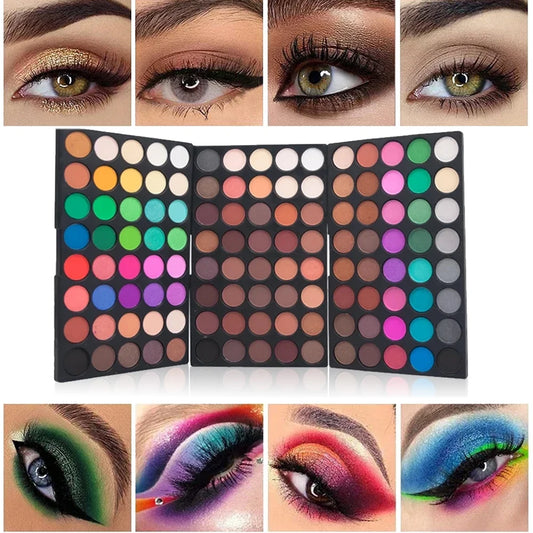 120 Color Eye Makeup Waterproof Make up Nude Eye Shadow Palette Glitter Matte Pigmented