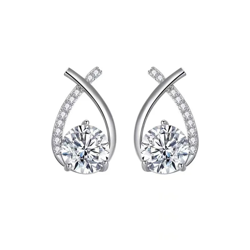 Popular Beautiful Fashion Elegant Silver Color Earrings for Woman Fashion party fine Wedding Gifts elegant noble Jewelry