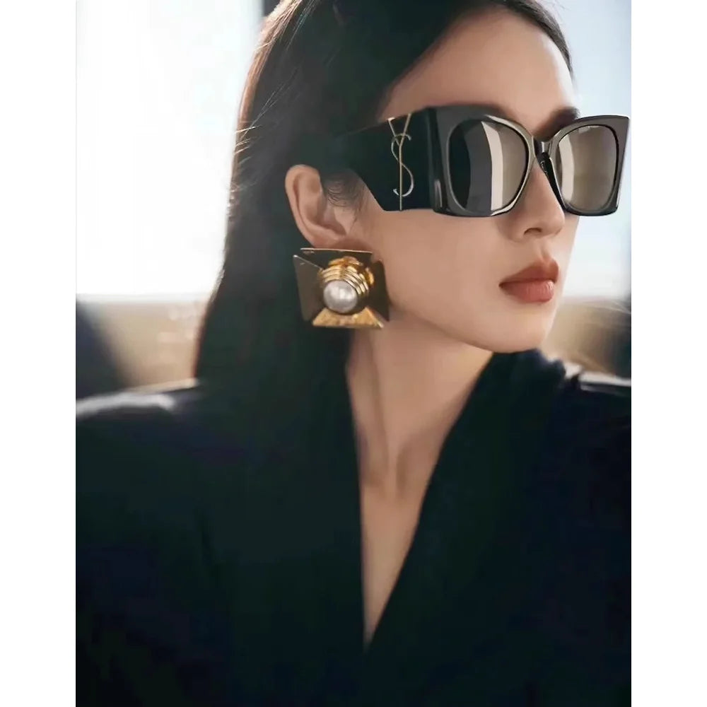 2025 Summer New Women's Sunglasses With Large Face And Slimming Sunscreen