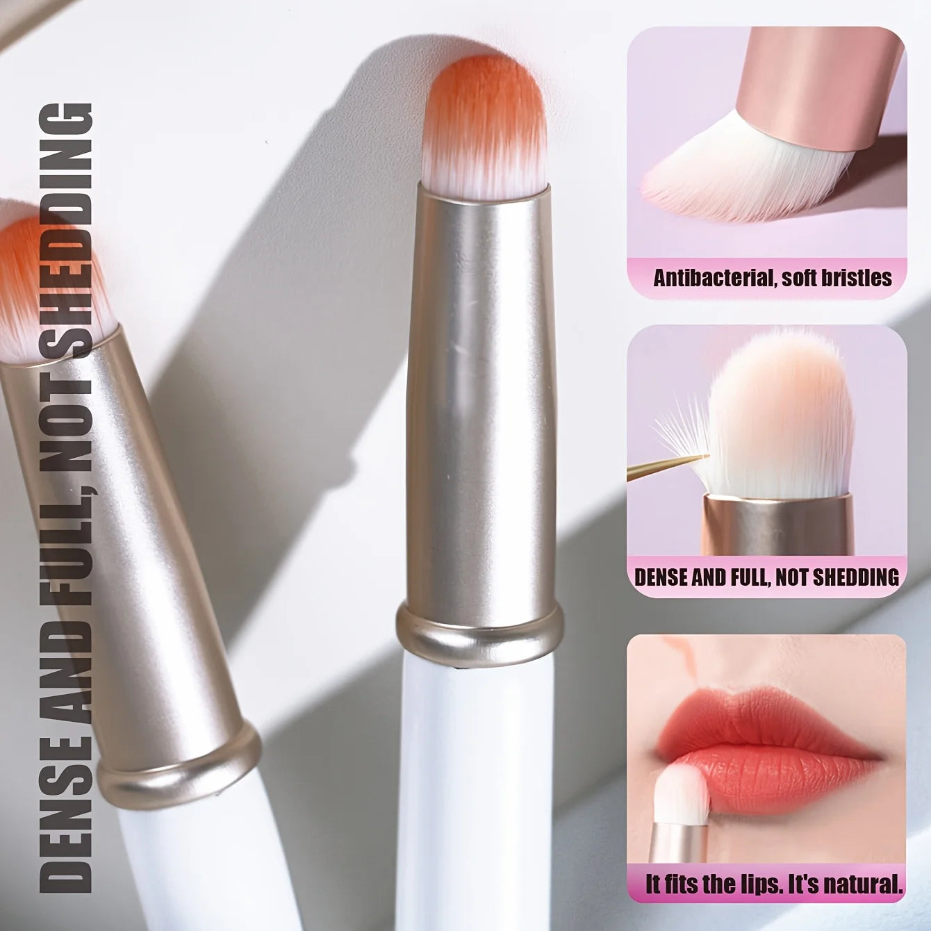 1 Lip Brush, Concealer Brush, Lip Gloss Brush, Concealer Brush With Cover, Makeup Tool Soft Brush