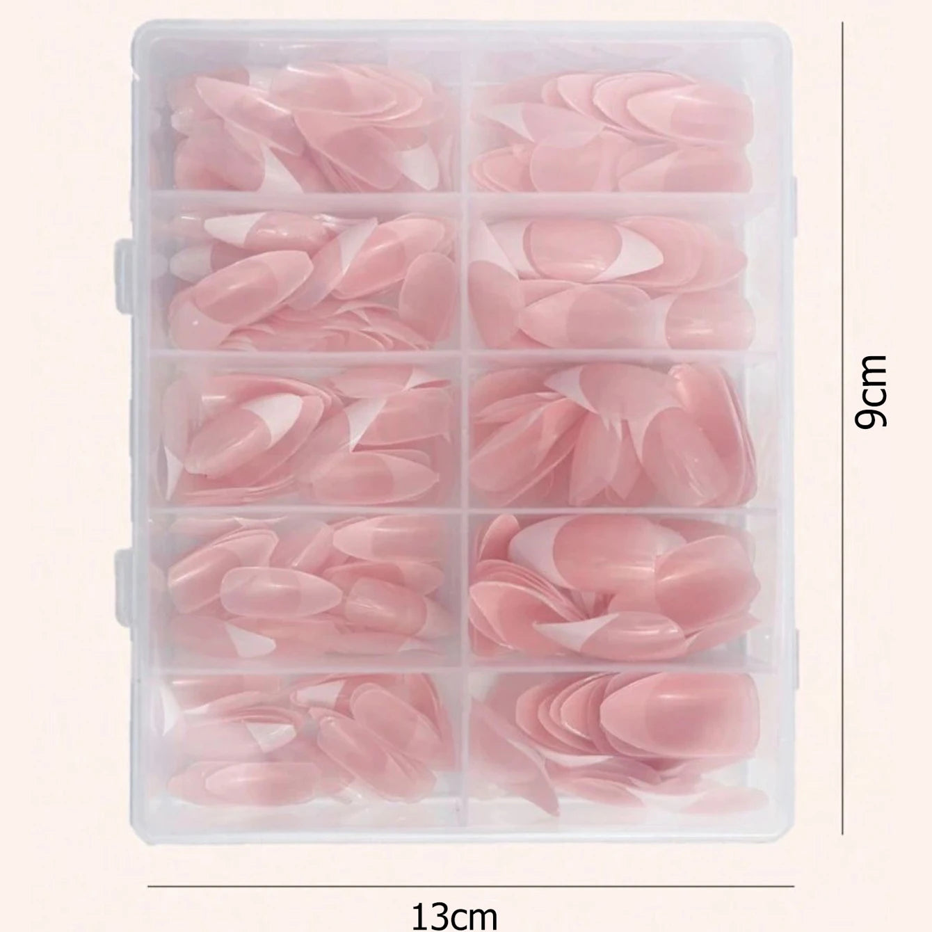 120pcs -box Almond  White French Fake nails for Stylish Women & Girls, Perfect for Daily Chic or Party Celebrations