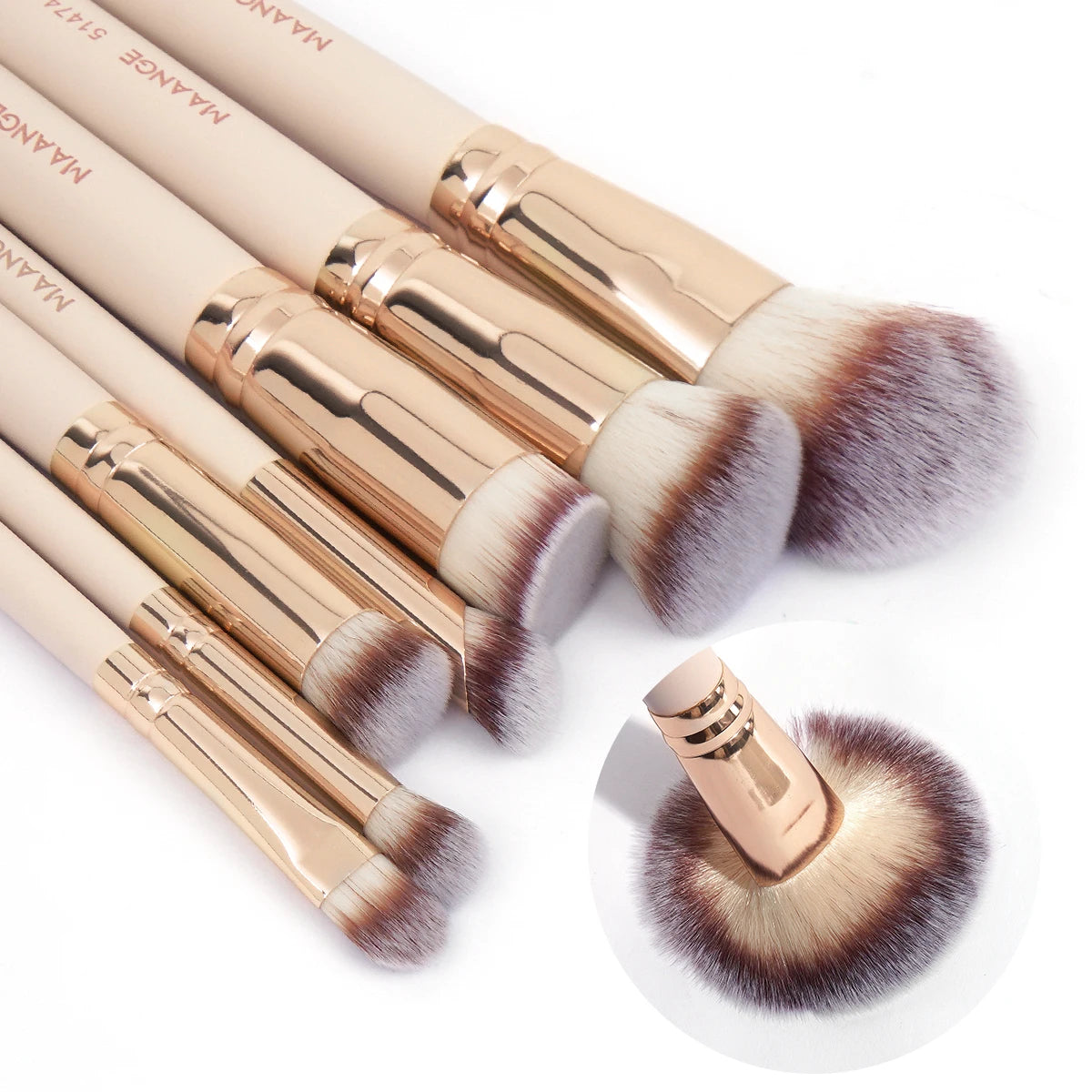 MAANGE 7pcs/set Makeup Brushes for Cosmetic Foundation Powder Concealer Blush Brush