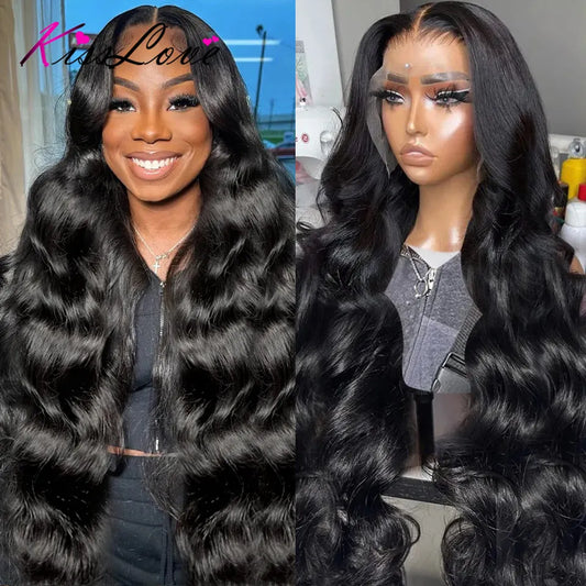 KissLove Body Wave 13x4/13x6 HD Lace Front Human Hair Wigs Pre Plucked 5x5 HD Lace Closure Wigs 360 Human Hair Lace Frontal Wig