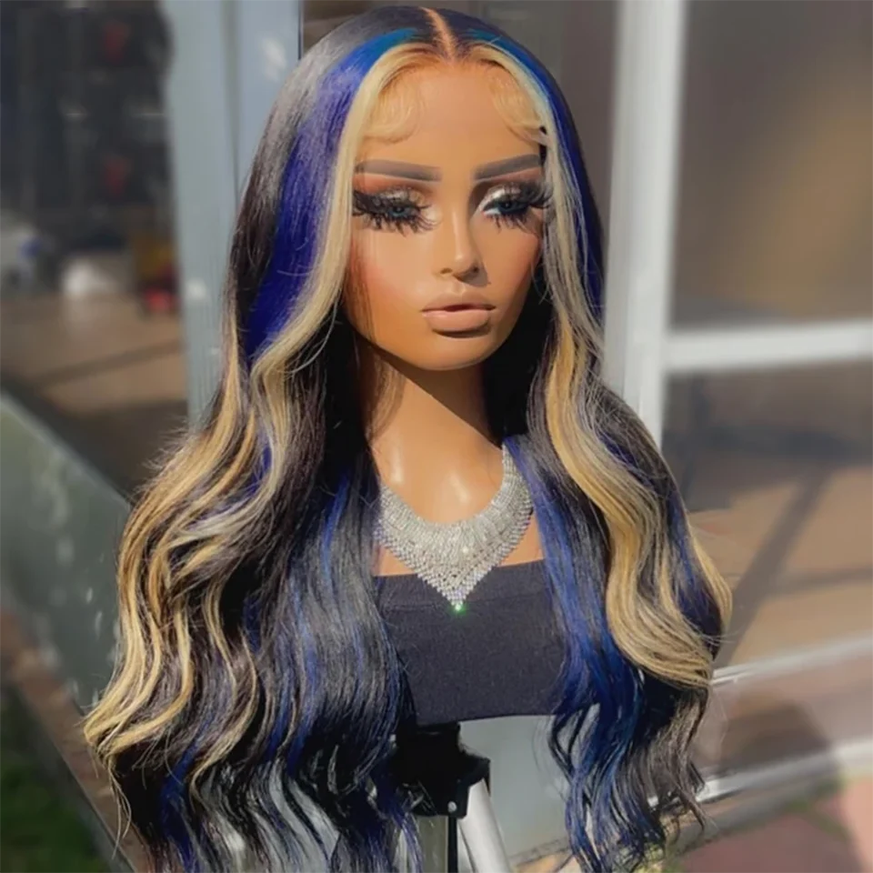 Colorful Human Hair Wigs Clearance Sale Limited Quantity Bleached Knots 13x4x1 Lace T Part Wigs