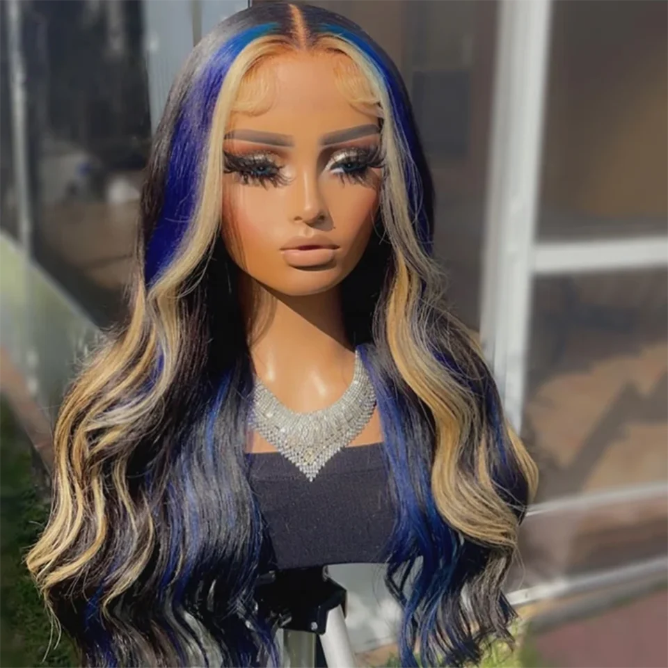 Colorful Human Hair Wigs Clearance Sale Limited Quantity Bleached Knots 13x4x1 Lace T Part Wigs