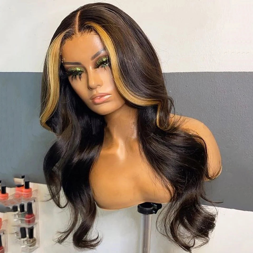 Colorful Human Hair Wigs Clearance Sale Limited Quantity Bleached Knots 13x4x1 Lace T Part Wigs