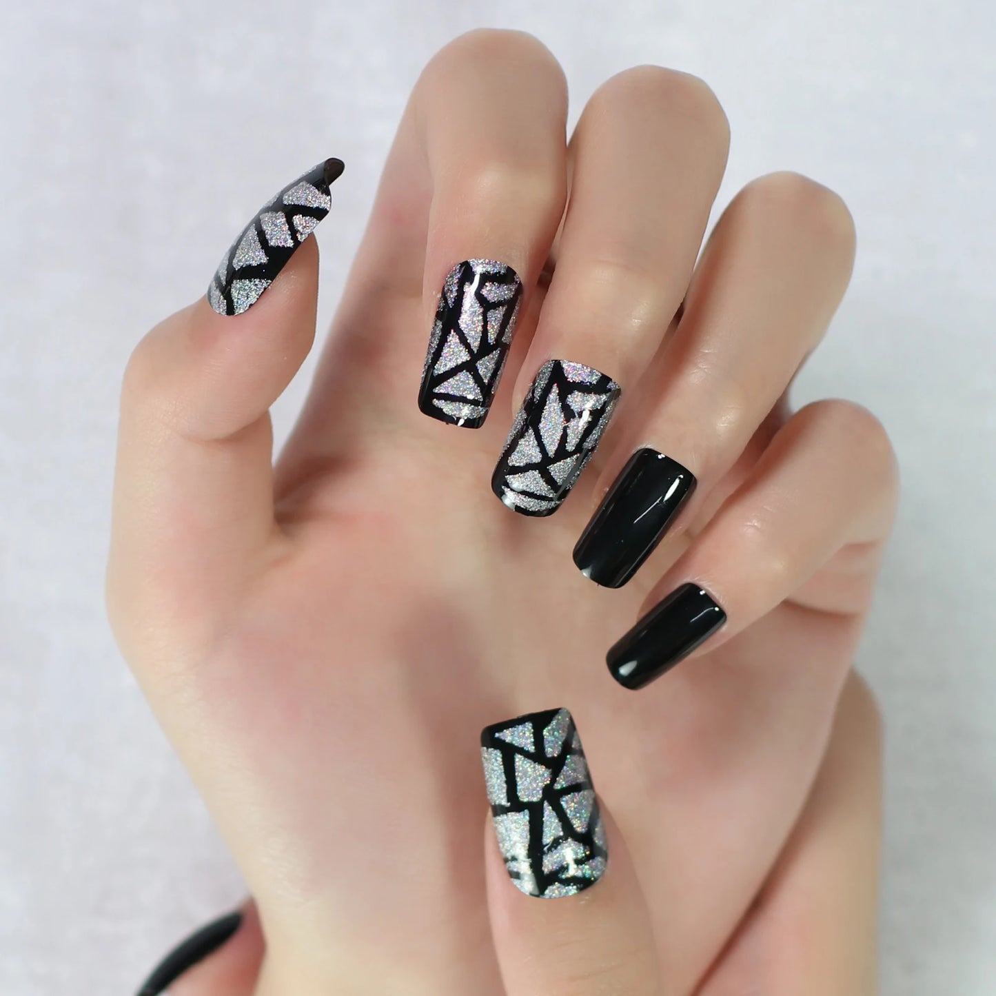 iMABC press on fake nails a great number of patterns hand art for women and girls come