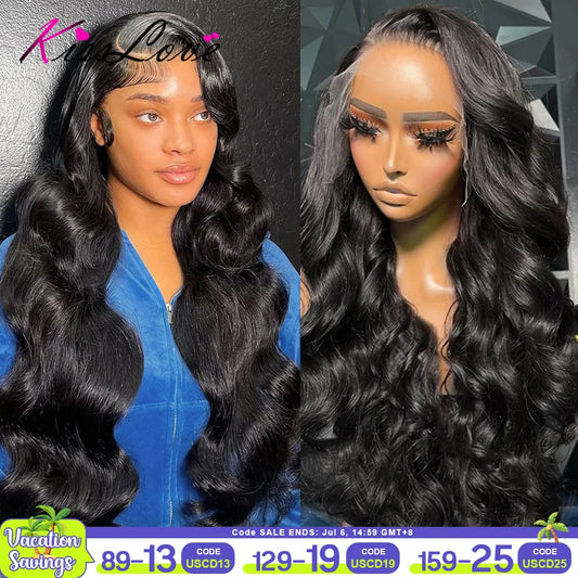KissLove Body Wave 13x4/13x6 HD Lace Front Human Hair Wigs Pre Plucked 5x5 HD Lace Closure Wigs 360 Human Hair Lace Frontal Wig