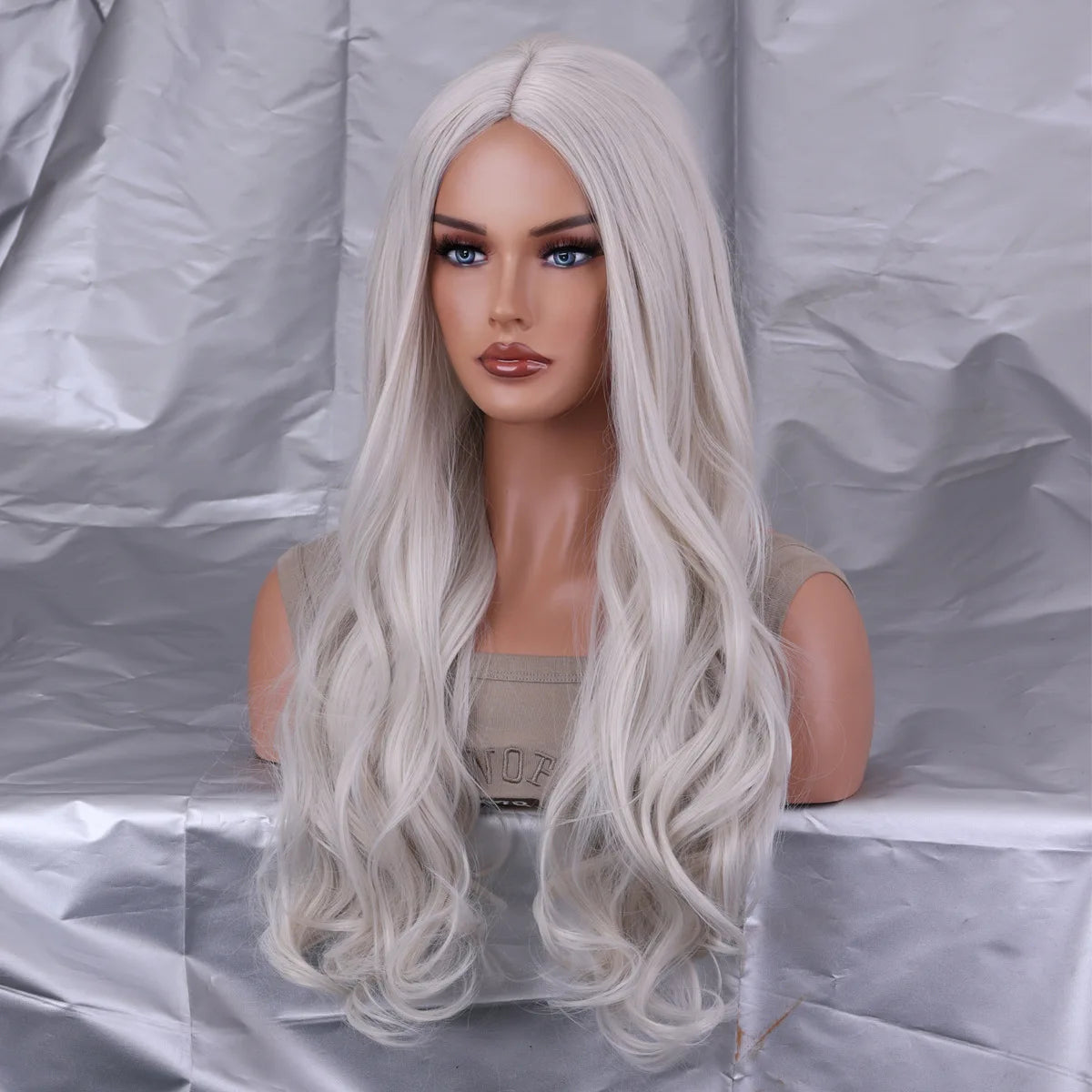 Wavy Womans Wigs Synthetic Hair Wigs For Women Cosplay Wig Long Colorful Wig Pink Purple Green Brown