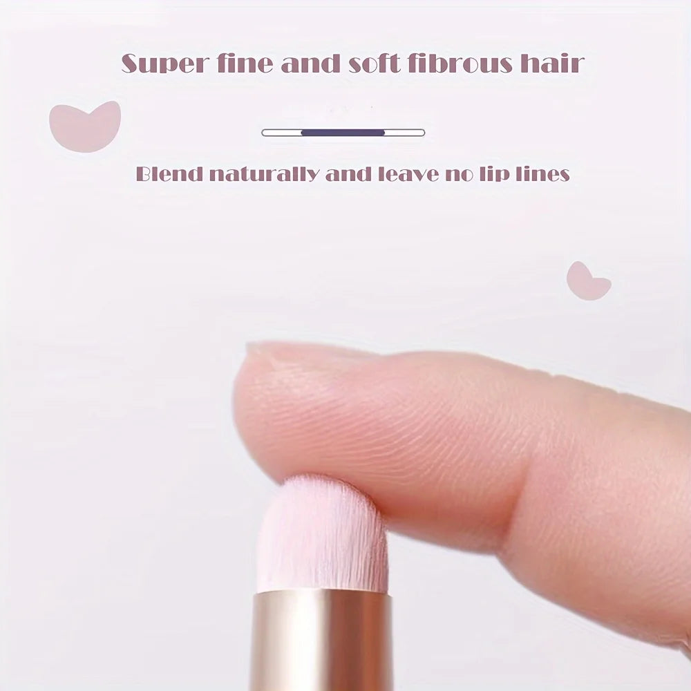 1 Lip Brush, Concealer Brush, Lip Gloss Brush, Concealer Brush With Cover, Makeup Tool Soft Brush