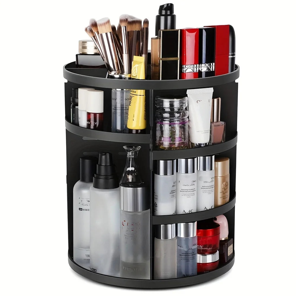 360° Rotating Makeup Organizer, Spinning Bathroom Organizer Countertop, organizer for cosmetics