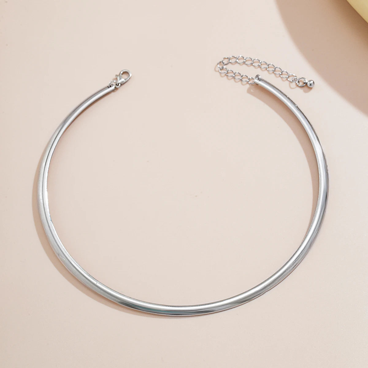 Elegant Simple Chunky Circle Torques Necklace for Women Trendy Choker Collar Fashion Jewelry