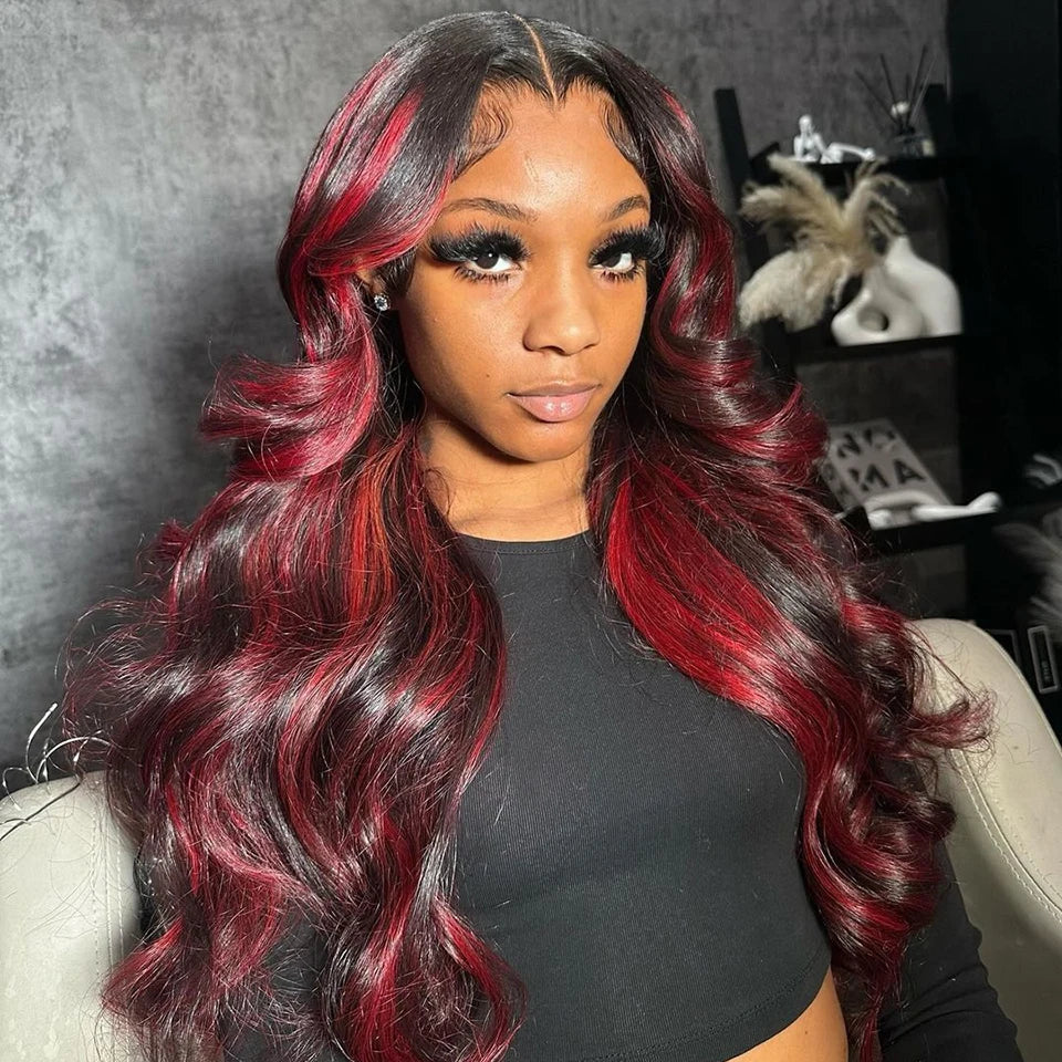 Colorful Human Hair Wigs Clearance Sale Limited Quantity Bleached Knots 13x4x1 Lace T Part Wigs