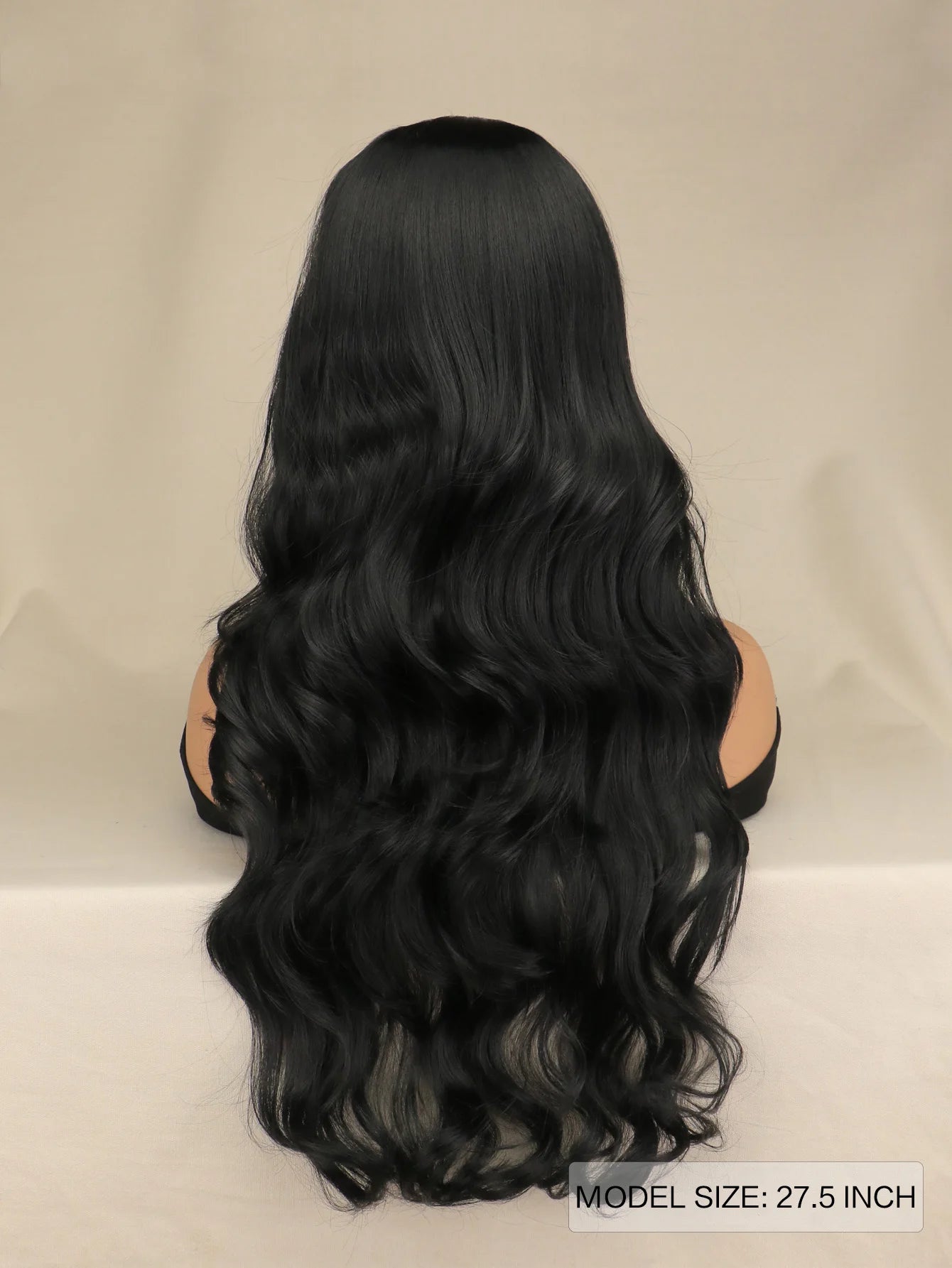 Long Black Wavy Hair Wigs for Women Natural Synthetic Curly Wig