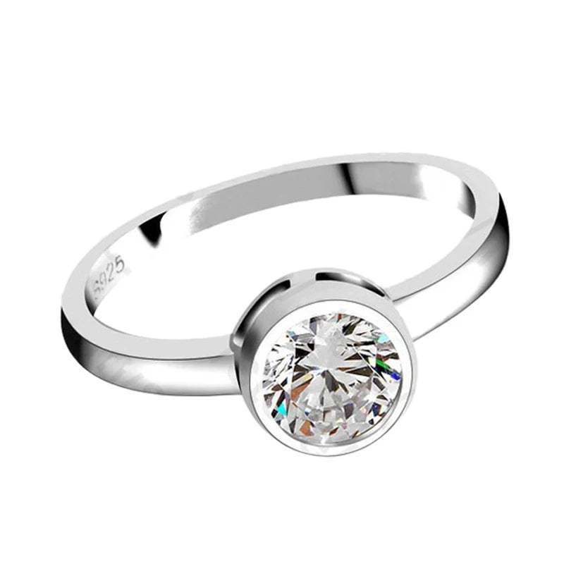 Romantic Wedding Engagement Rings For Women 925 Sterling Silver Accessories