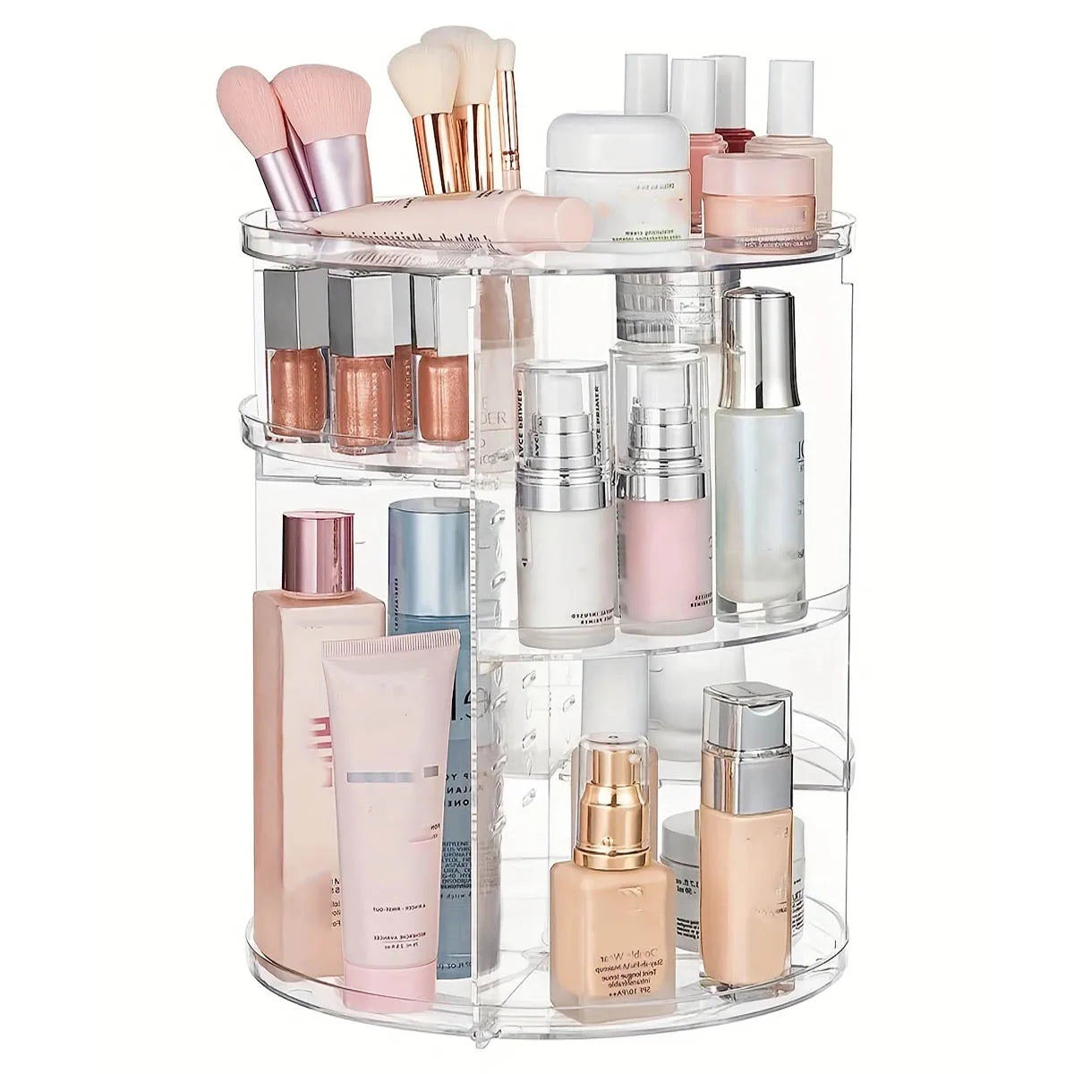 360° Rotating Makeup Organizer, Spinning Bathroom Organizer Countertop, organizer for cosmetics