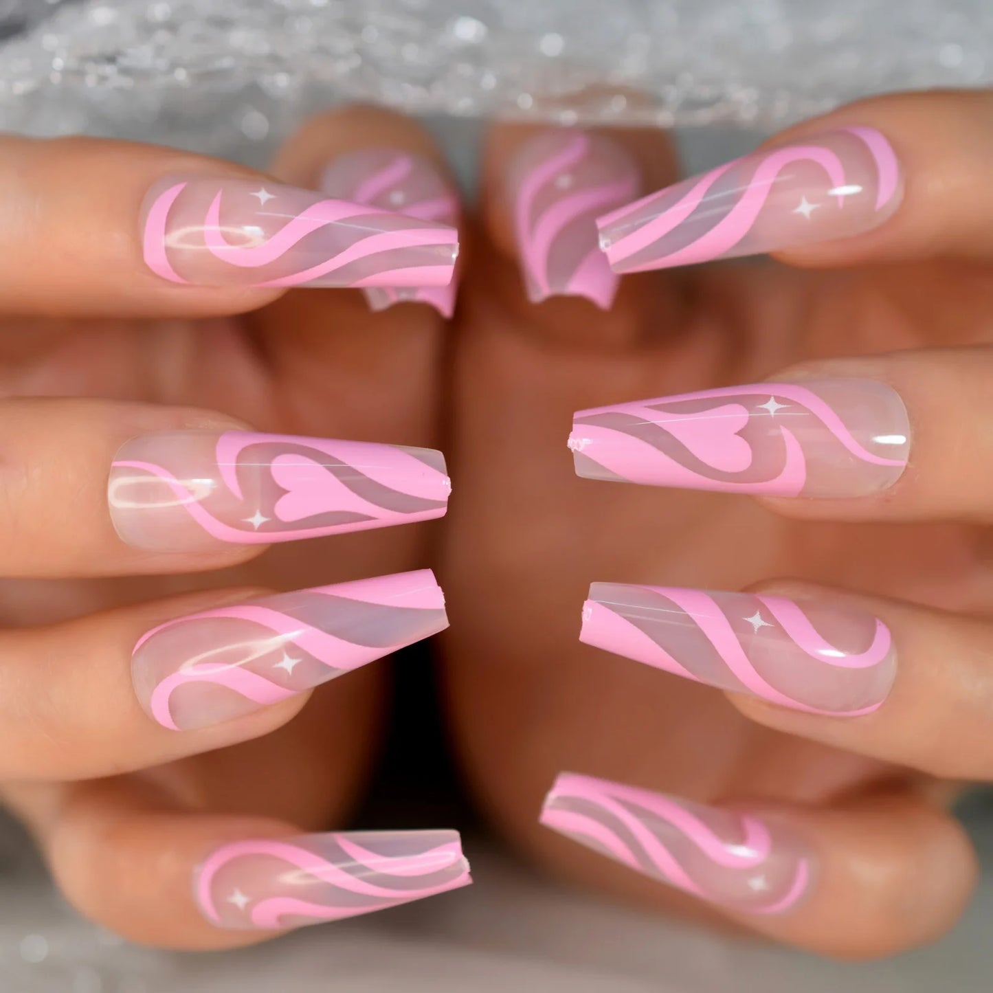iMABC press on fake nails a great number of patterns hand art for women and girls come