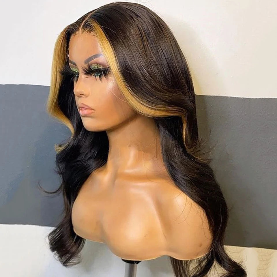 Colorful Human Hair Wigs Clearance Sale Limited Quantity Bleached Knots 13x4x1 Lace T Part Wigs