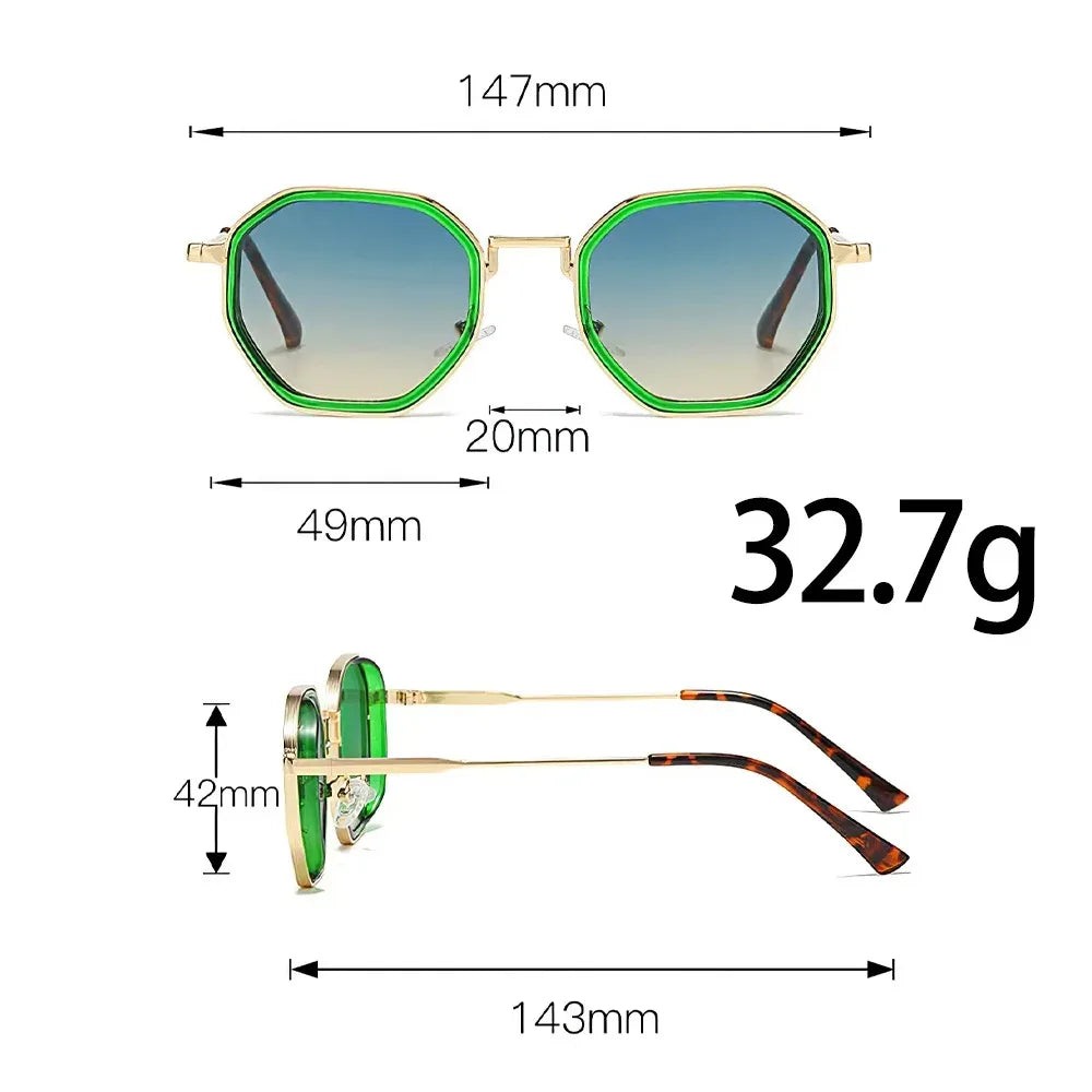 2025 New Vintage Sunglasses for Women Modern Fashionable Octagonal