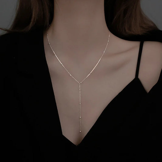 Women's Exquisite Charm Long Neck Chain Romantic Classic Elegant Style Jewelry Delicate Korean Fashion