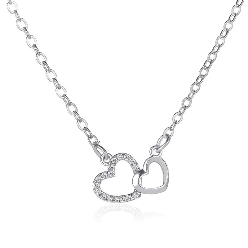 Two Round Shaped Necklaces Female Exquisite Geometric Women Chain Choker Neck Necklace
