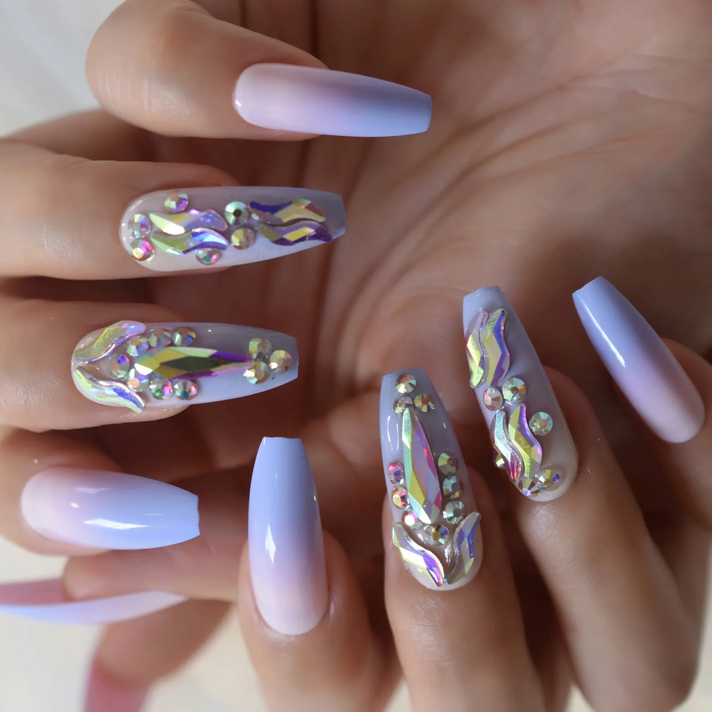 iMABC press on fake nails a great number of patterns hand art for women and girls come