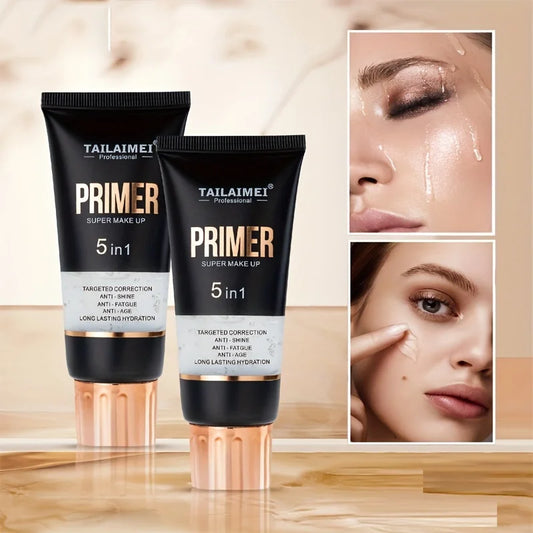 Waterproof Base Transparent Gel Makeup Primer - Full Coverage Matte Foundation With Color Retention