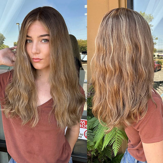 Auburn Brown Loose Deep Wavy Wig Lace Front Wigs 13x4 HD Natural Women Wig
