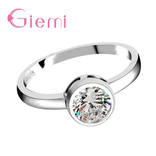 Romantic Wedding Engagement Rings For Women 925 Sterling Silver Accessories