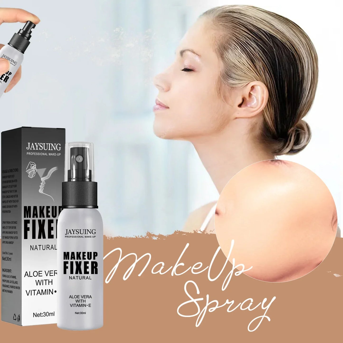 Makeup Setting Spray Moisturizing Lotion Hydrate Oil Control Long-lasting Make Up Natural Matte