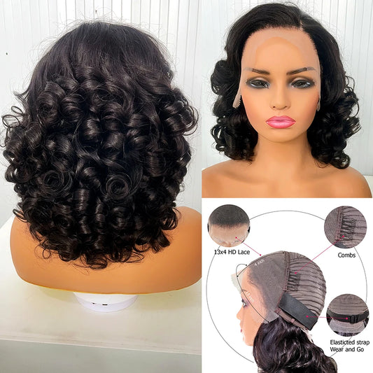 12A Raw Donor Human Hair Wigs 13x4 HD Lace Frontal 250% Density Unprocessed