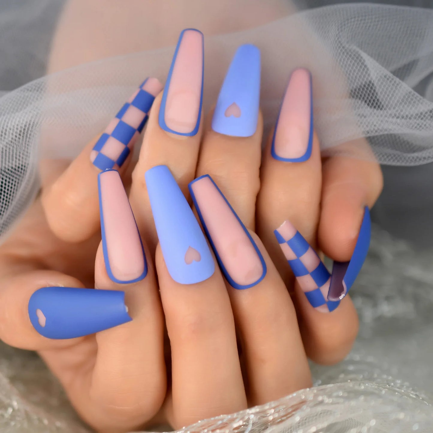 iMABC press on fake nails a great number of patterns hand art for women and girls come