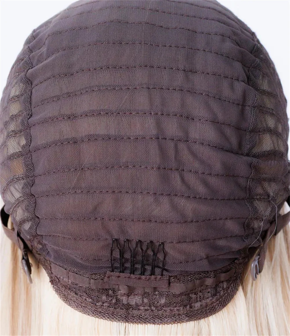 Realistic 13x4 30" Lightly Layered Straight Synthetic HD Lace Front Wig