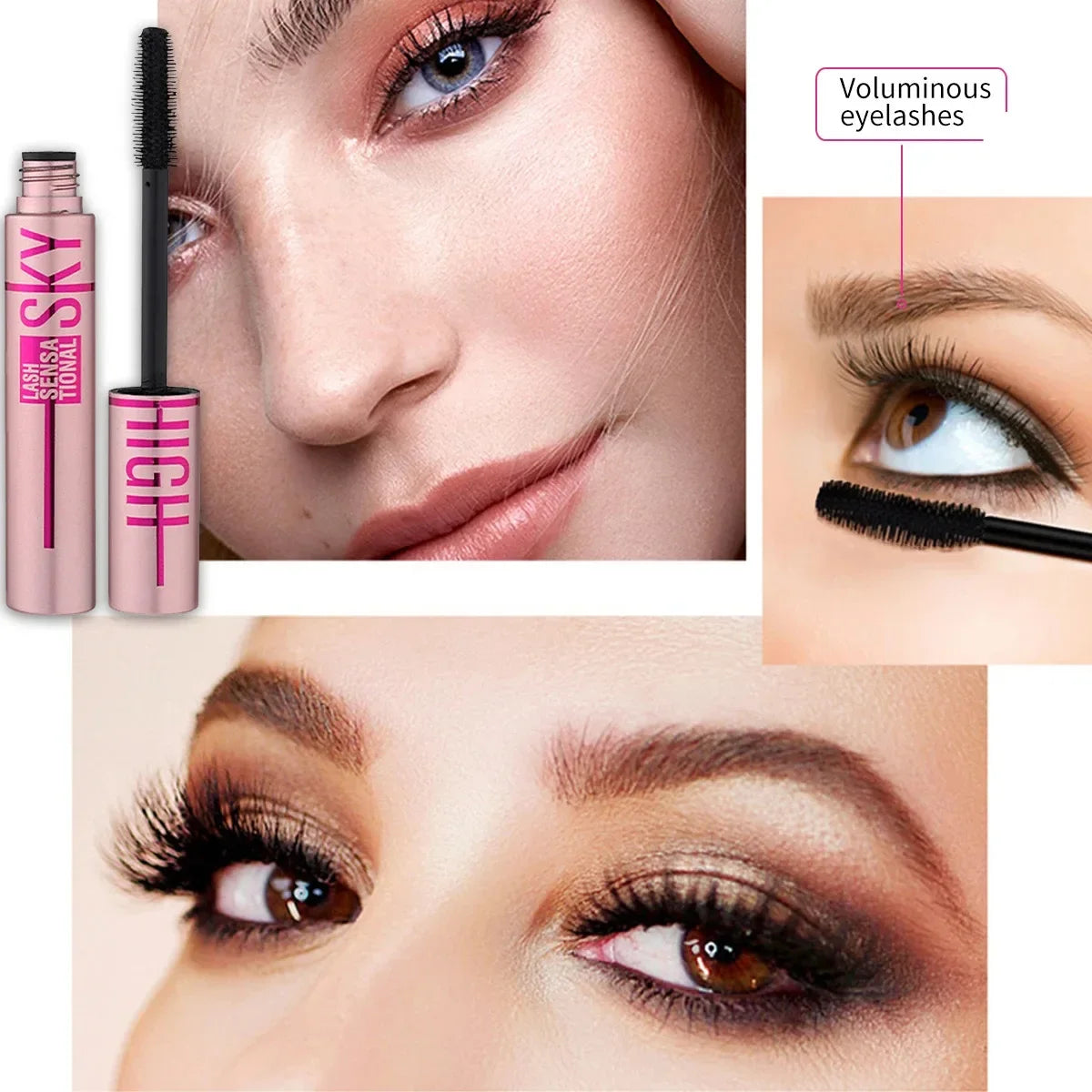 Eyelashes Lengthening Mascara Long Lasting Waterproof Women Korean Silky
