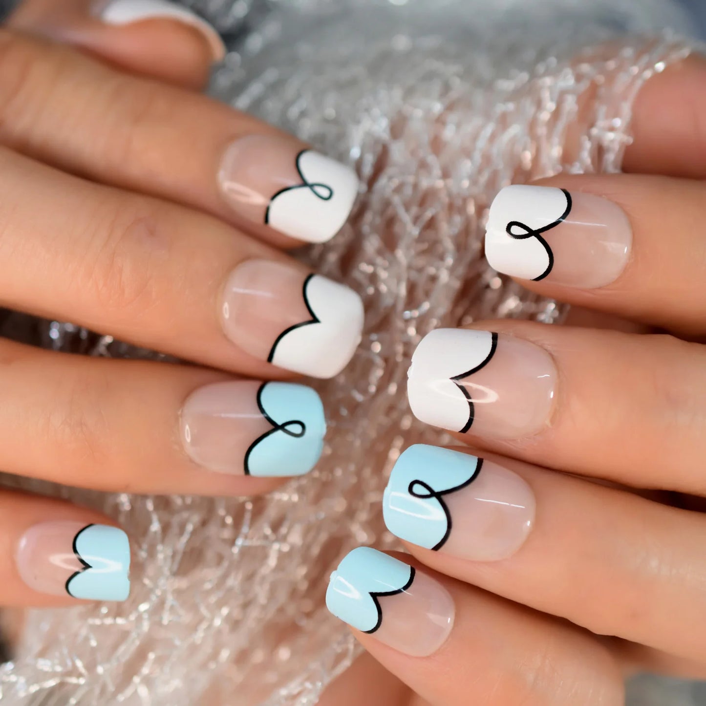 iMABC press on fake nails a great number of patterns hand art for women and girls come