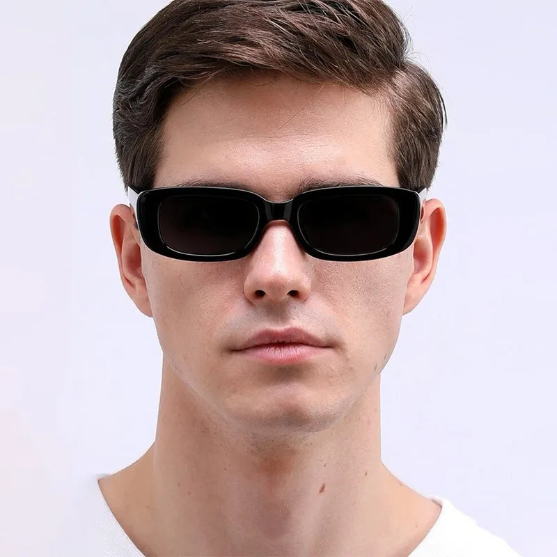 New Small Sunglasses Women Men Trendy Vintage Brand Designer Hip Hop Square Green Sun Glasses