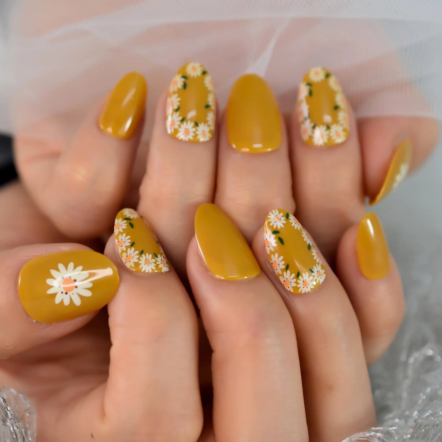 iMABC press on fake nails a great number of patterns hand art for women and girls come
