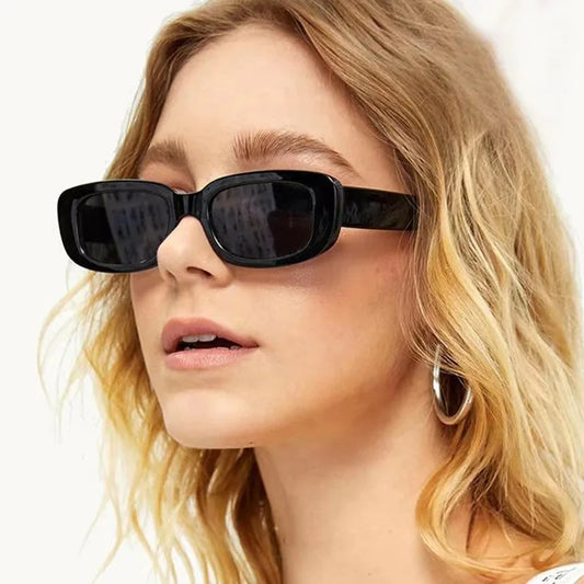 New Small Sunglasses Women Men Trendy Vintage Brand Designer Hip Hop Square Green Sun Glasses