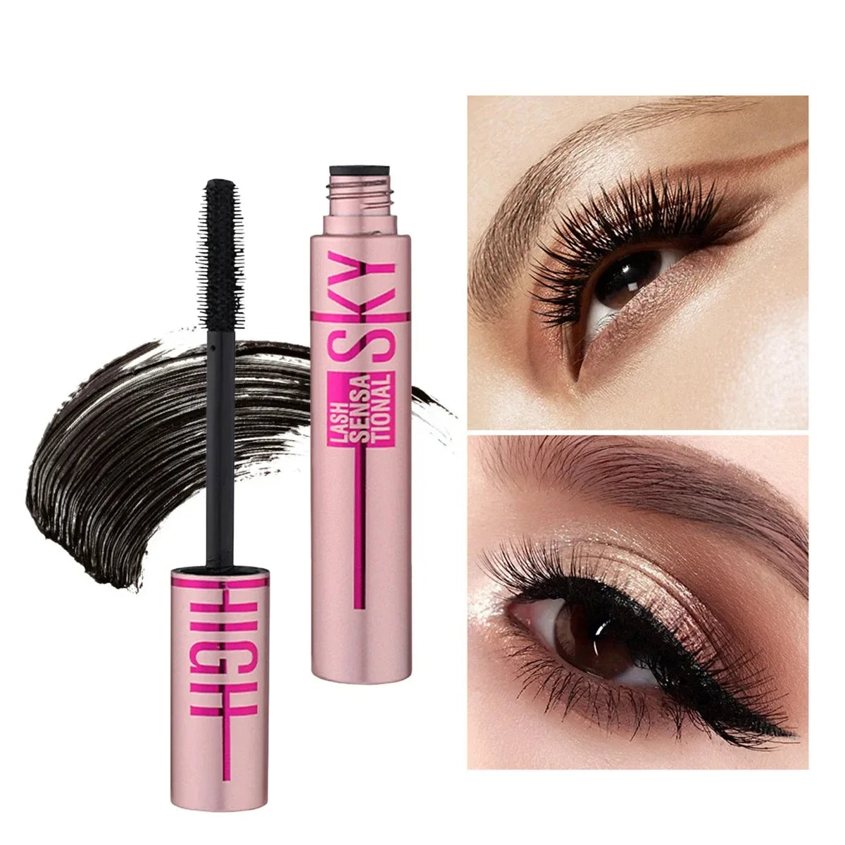 Eyelashes Lengthening Mascara Long Lasting Waterproof Women Korean Silky