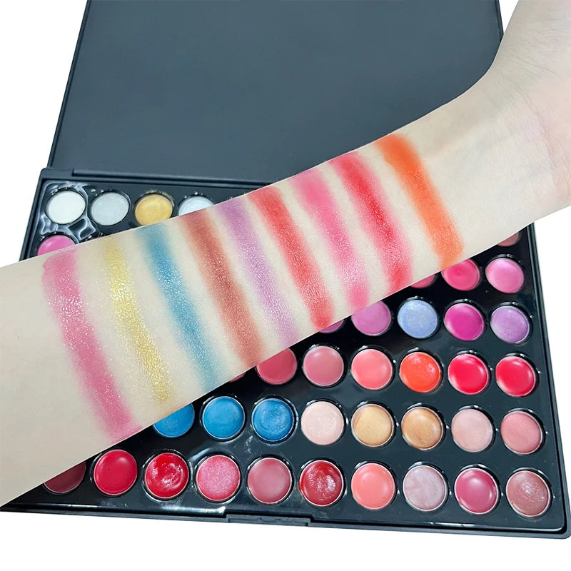 66 Colors Beauty Make Up Lipsticks Lip Gloss Moisturizer Shimmer Lipstick Palette Maquiagem Moisturizer