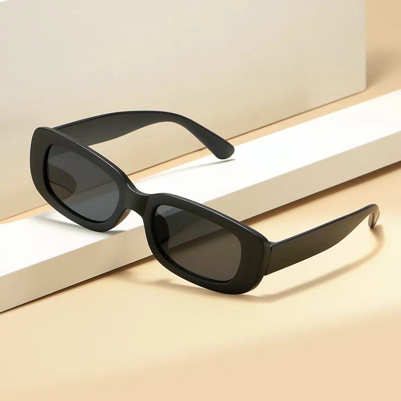 New Small Sunglasses Women Men Trendy Vintage Brand Designer Hip Hop Square Green Sun Glasses