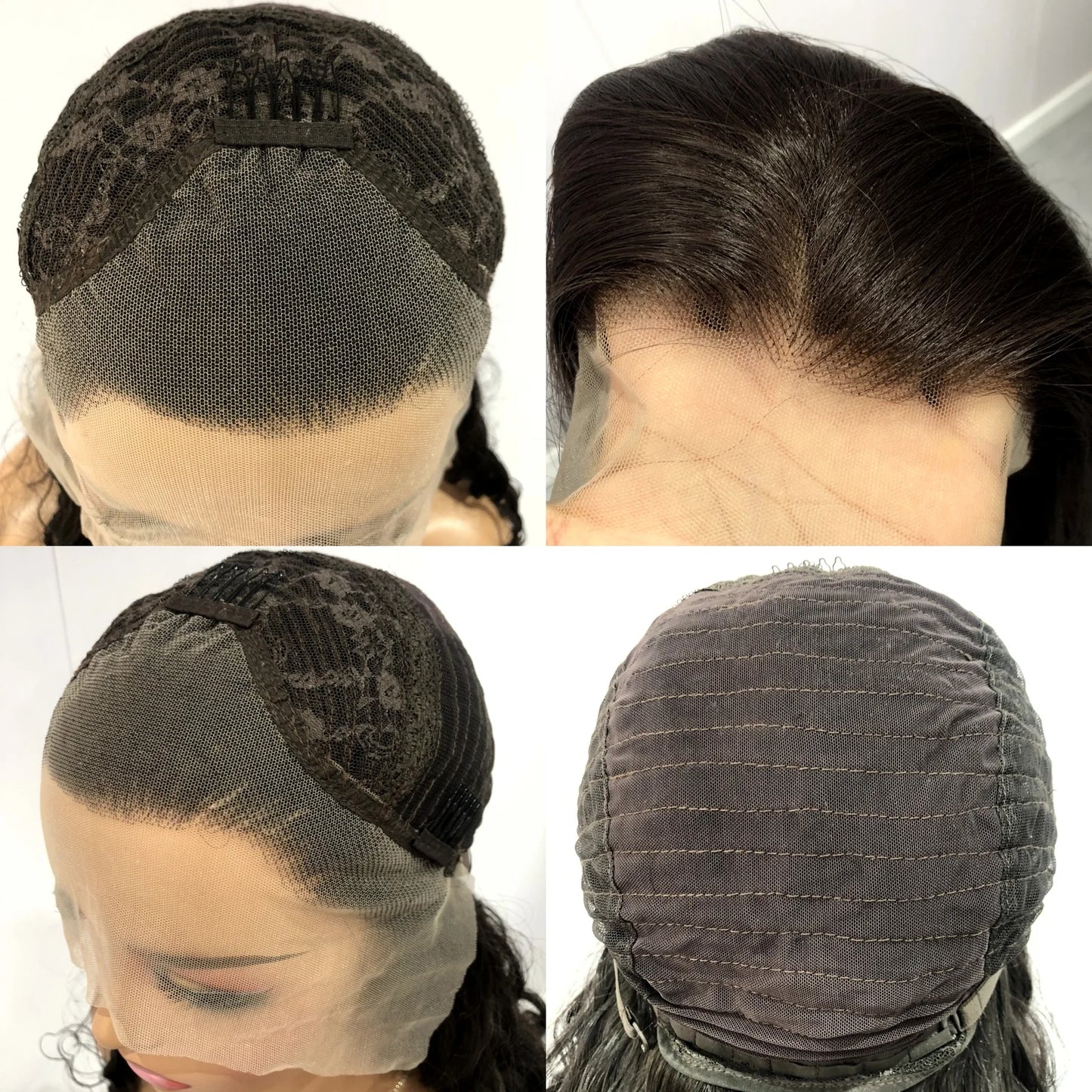 Dark Brown Wig Natural Wavy Synthetic Hair 13X4 Lace Front Wig Brunette Colored Deep Wave