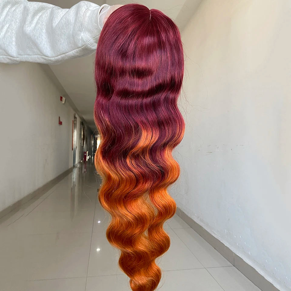 Colorful Human Hair Wigs Clearance Sale Limited Quantity Bleached Knots 13x4x1 Lace T Part Wigs