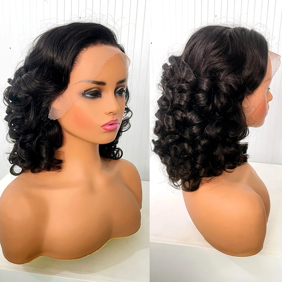12A Raw Donor Human Hair Wigs 13x4 HD Lace Frontal 250% Density Unprocessed
