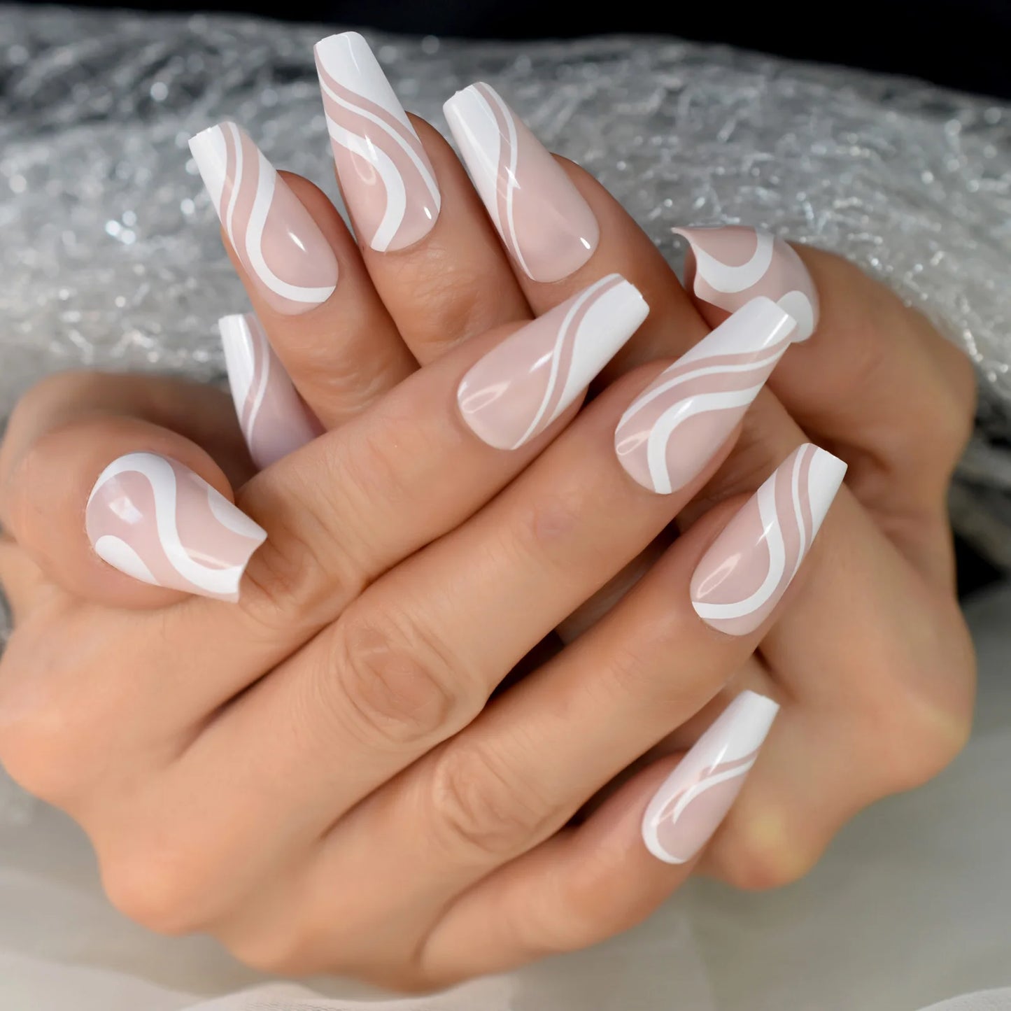 iMABC press on fake nails a great number of patterns hand art for women and girls come